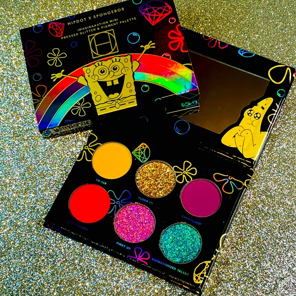 🎉HP🎉🎉HipDot X Spongebob Mini Eyeshadow & Glitter Palette